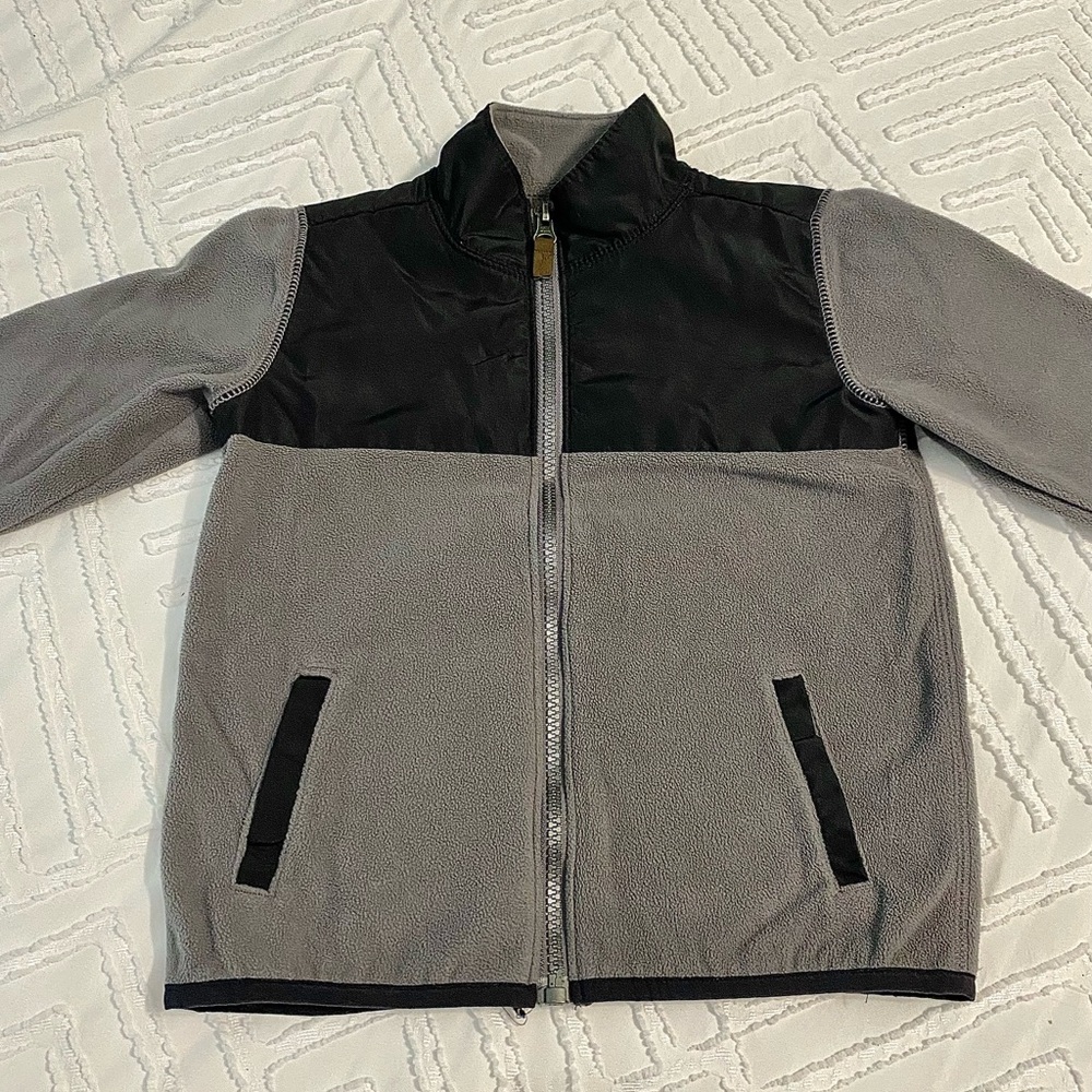 Boys size 4t Carter’s  Black and Gray Zip-Up Jacket
